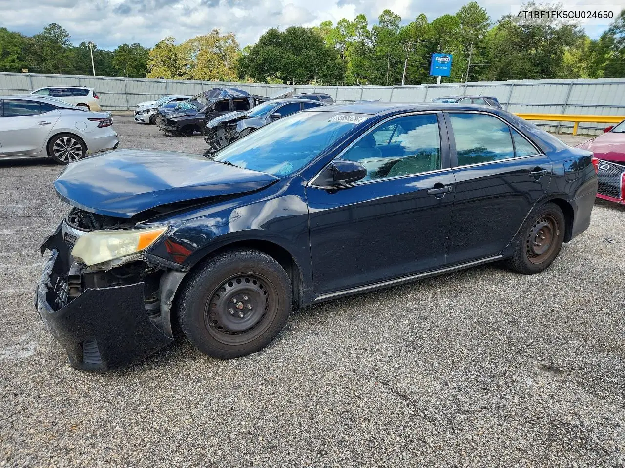 TOYOTA CAMRY 2012, VIN 4T1BF1FK5CU024650
