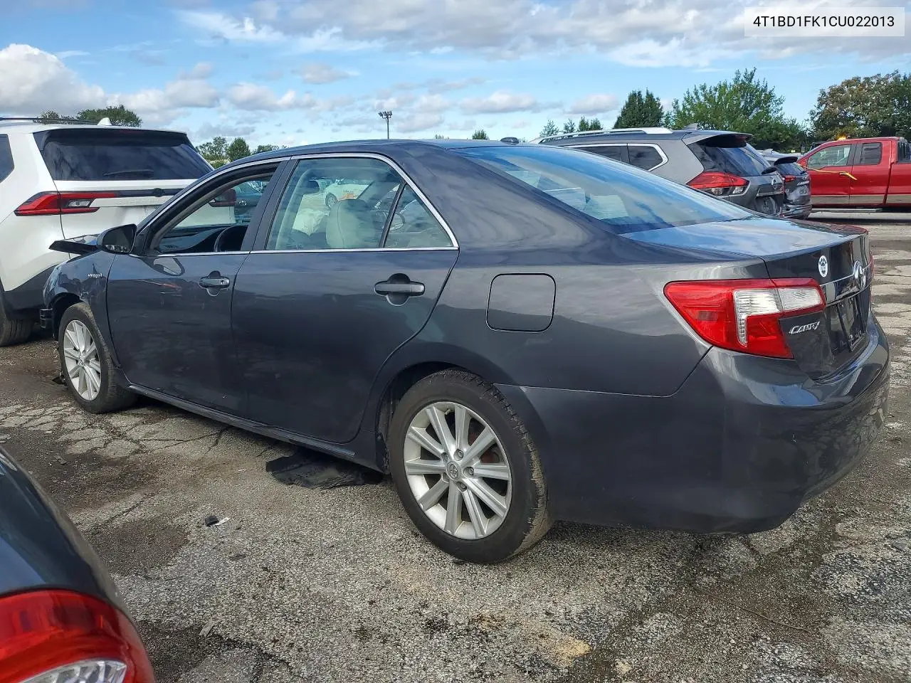 2012 TOYOTA CAMRY VIN 4T1BD1FK1CU022013 — фото 2