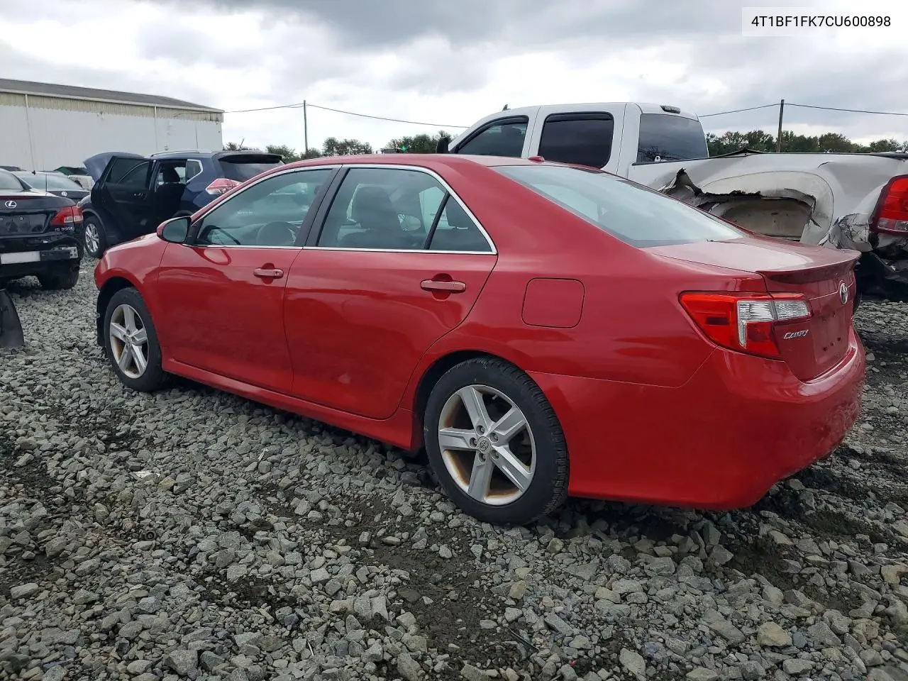 2012 TOYOTA CAMRY VIN 4T1BF1FK7CU600898 — фото 2