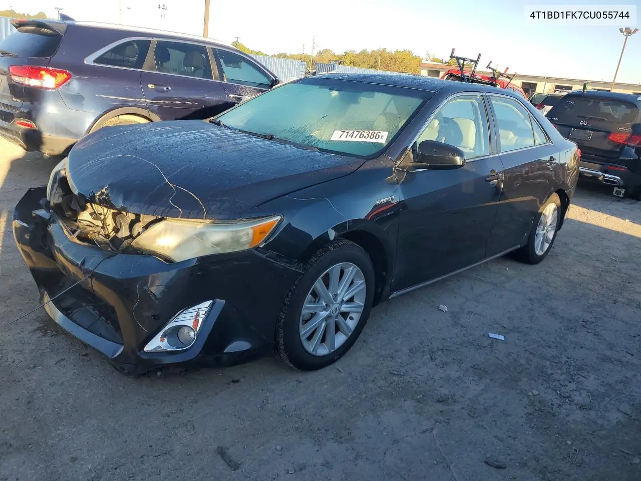 TOYOTA CAMRY 2012, VIN 4T1BD1FK7CU055744
