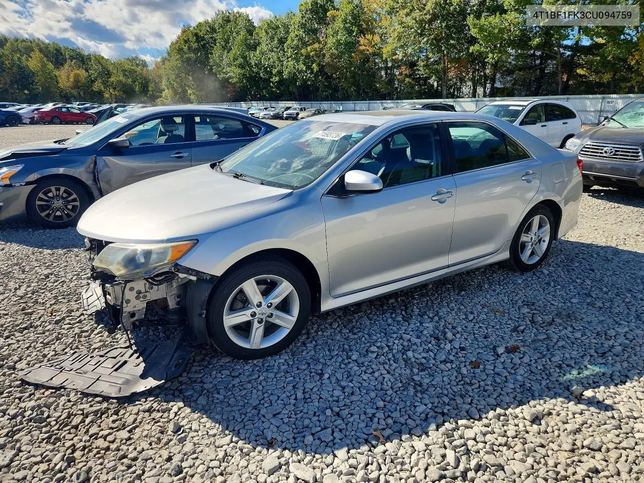 TOYOTA CAMRY 2012, VIN 4T1BF1FK3CU094759