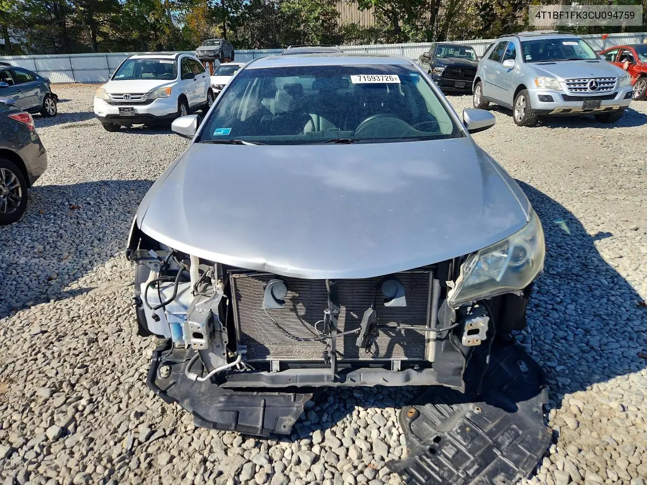 2012 TOYOTA CAMRY VIN 4T1BF1FK3CU094759 — фото 5