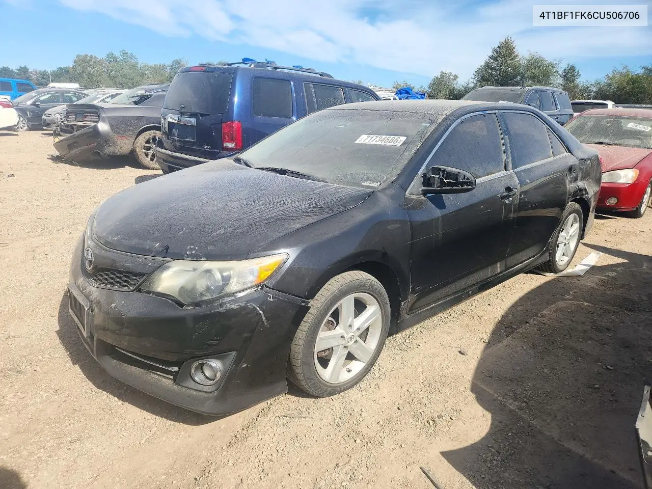 TOYOTA CAMRY 2012, VIN 4T1BF1FK6CU506706