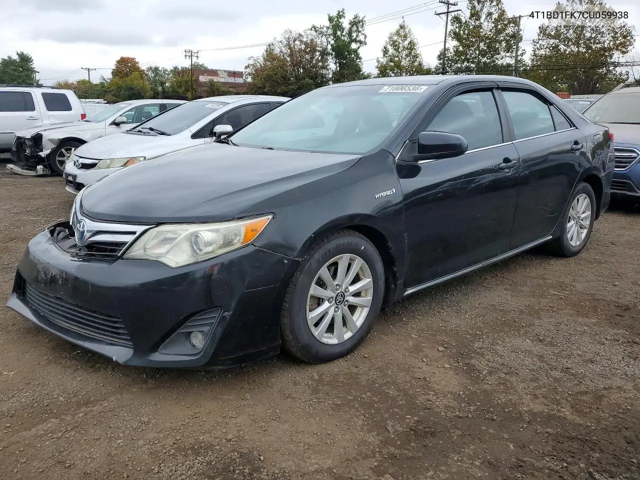 TOYOTA CAMRY 2012, VIN 4T1BD1FK7CU059938