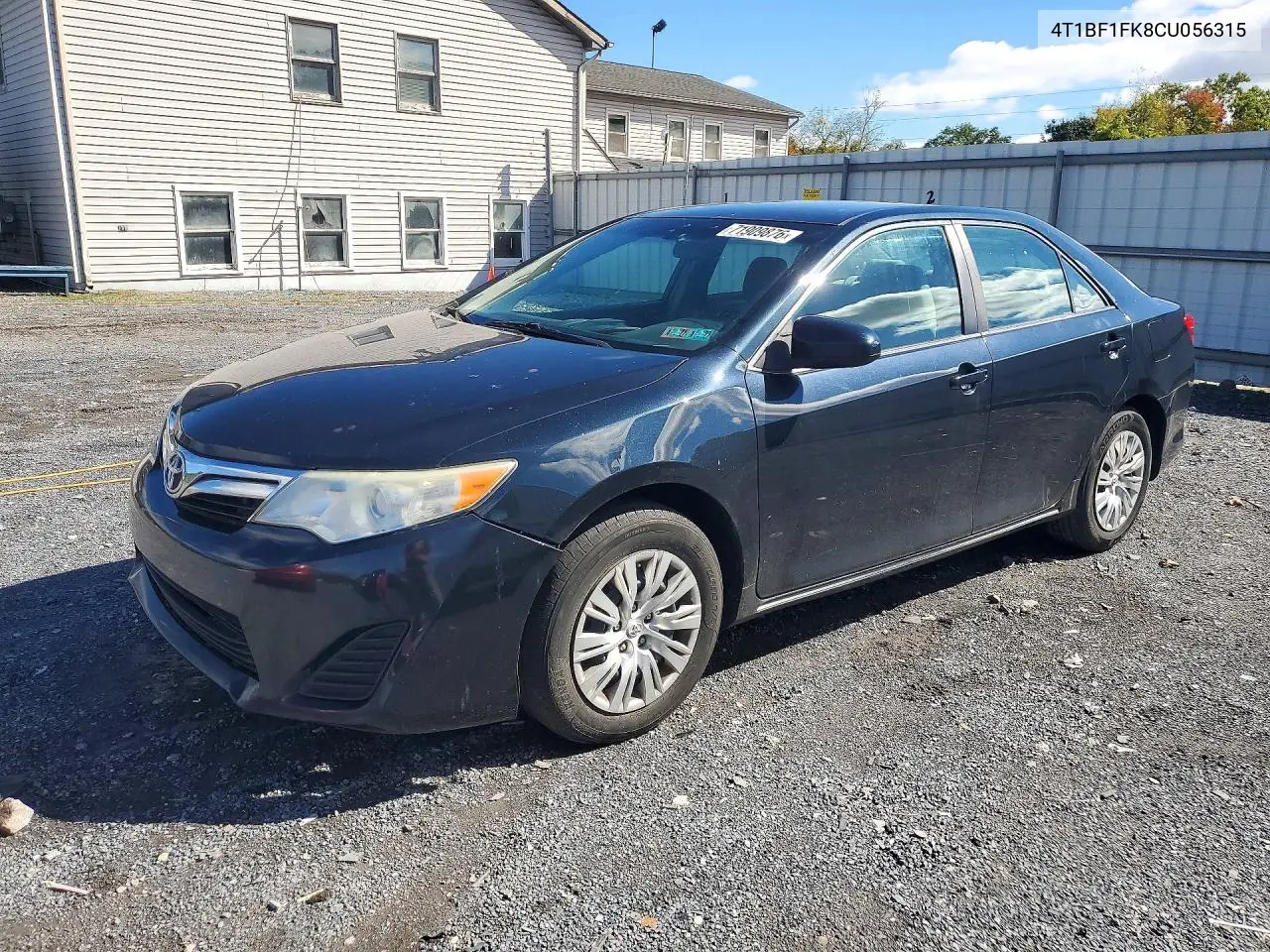 TOYOTA CAMRY 2012, VIN 4T1BF1FK8CU056315