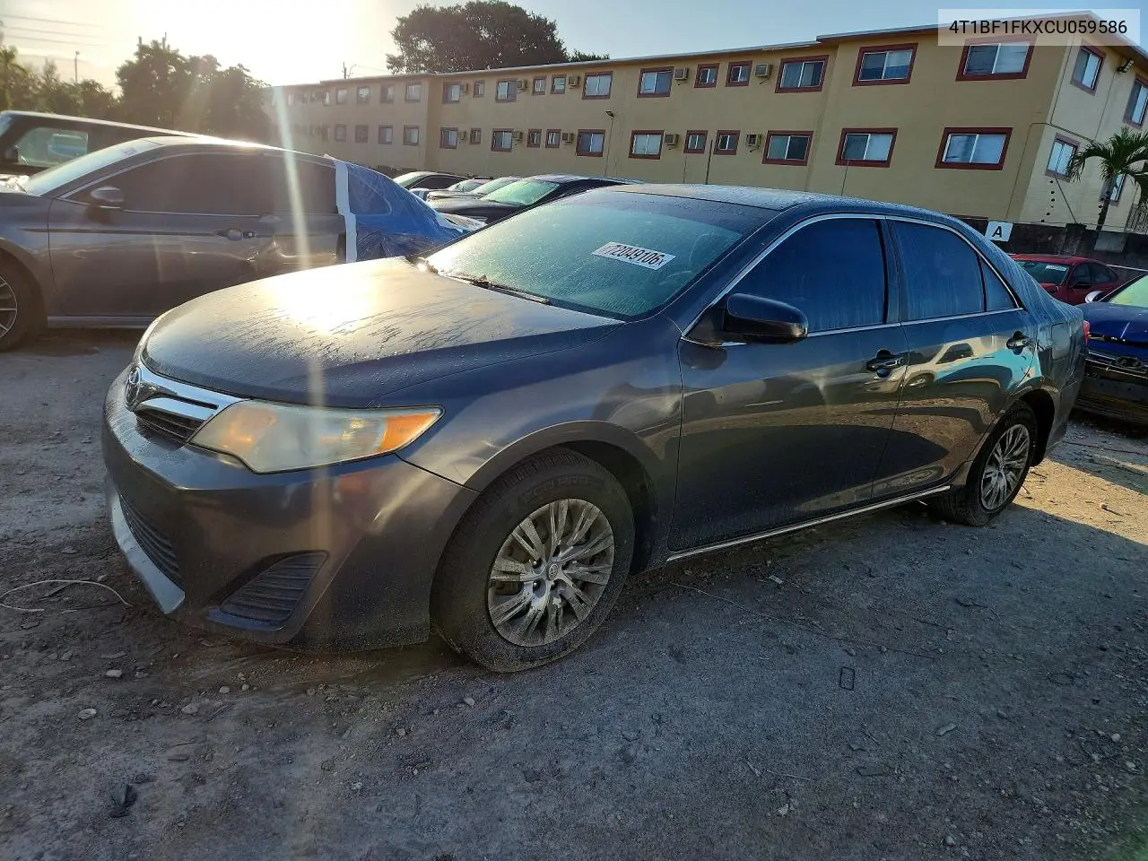 TOYOTA CAMRY 2012, VIN 4T1BF1FKXCU059586