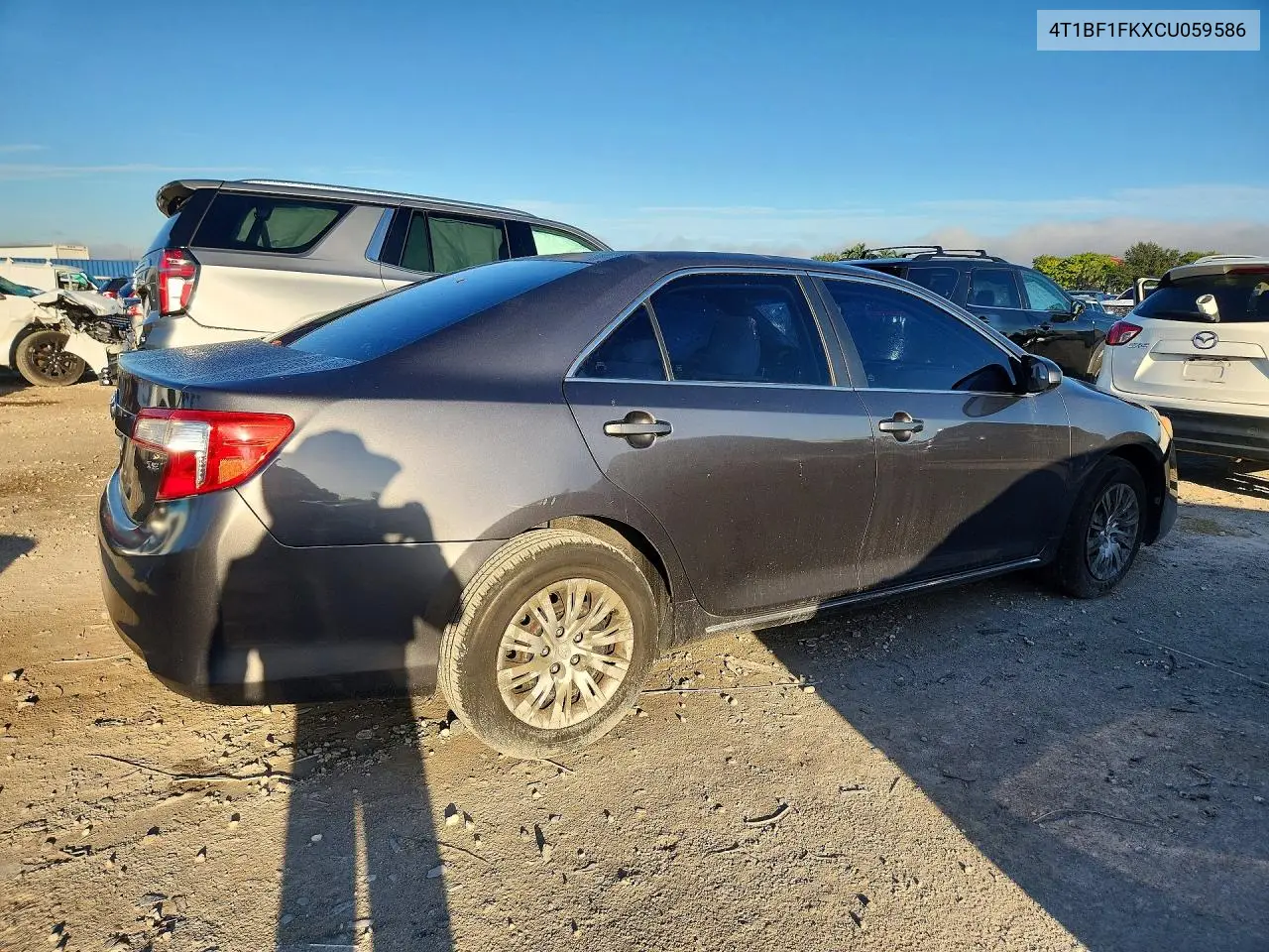 2012 TOYOTA CAMRY VIN 4T1BF1FKXCU059586 — фото 3