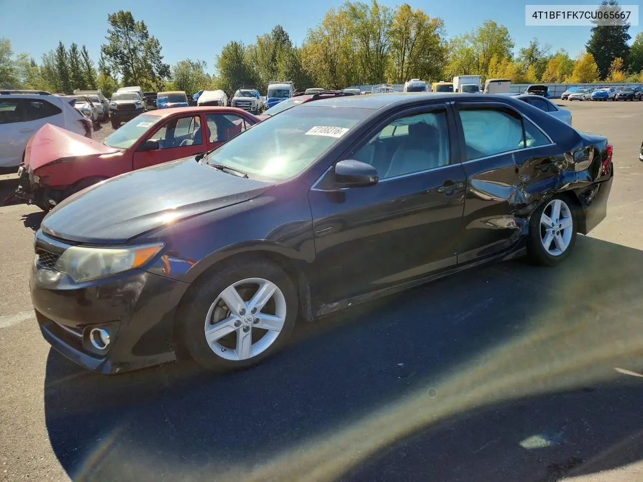 TOYOTA CAMRY 2012, VIN 4T1BF1FK7CU065667