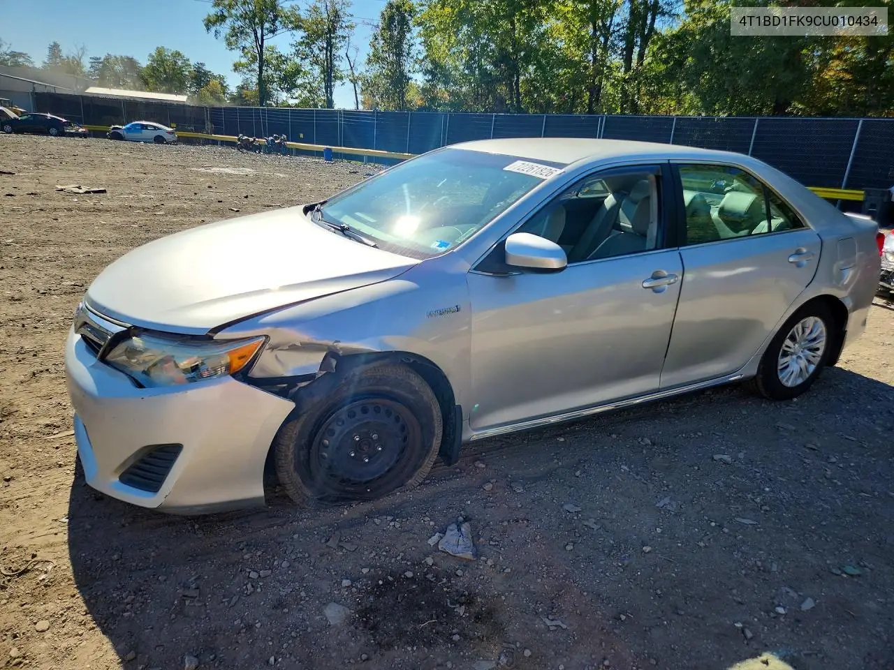 TOYOTA CAMRY 2012, VIN 4T1BD1FK9CU010434