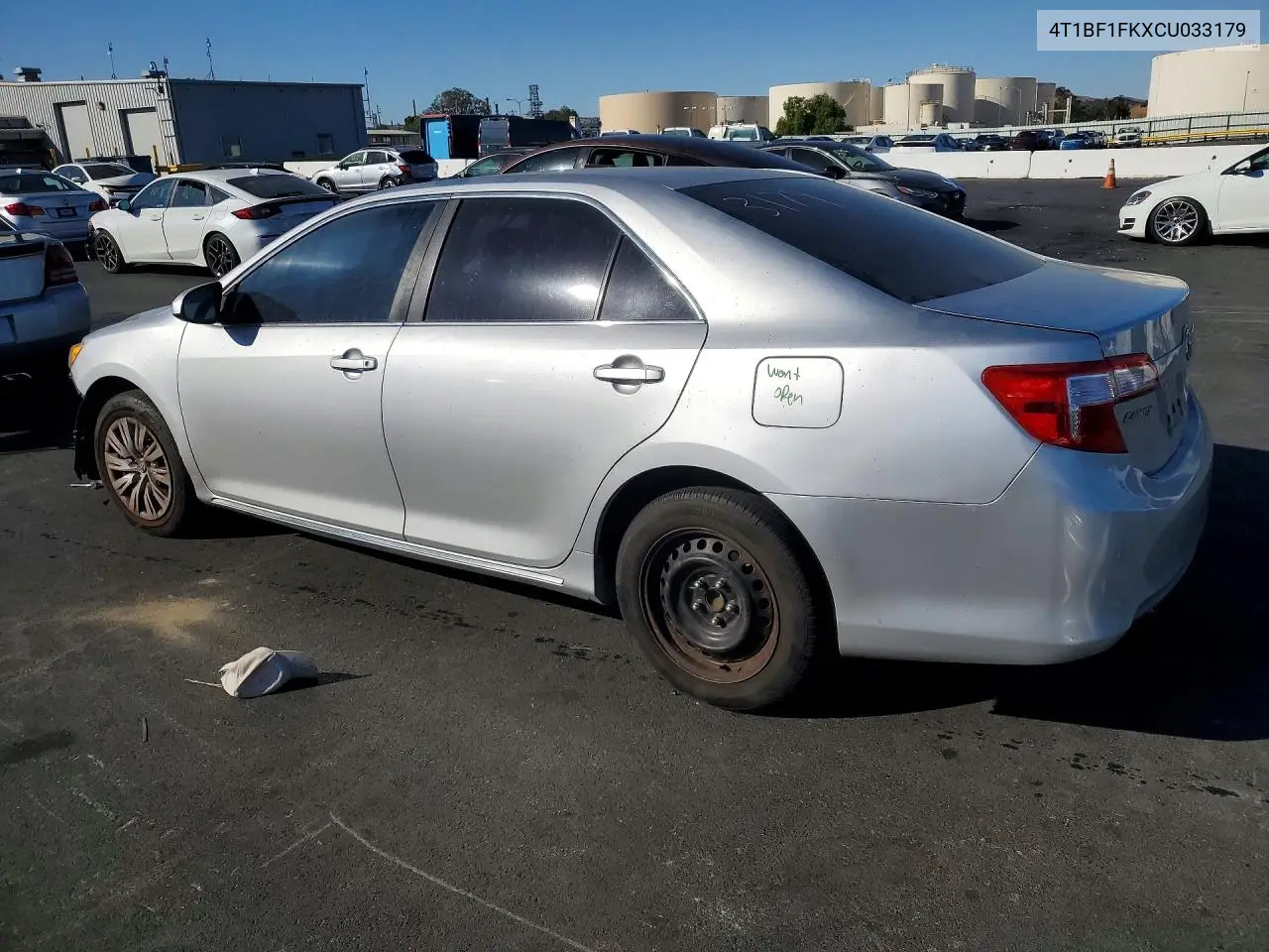 2012 TOYOTA CAMRY VIN 4T1BF1FKXCU033179 — фото 2