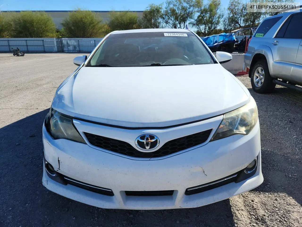 2012 TOYOTA CAMRY VIN 4T1BF1FK5CU554181 — фото 5