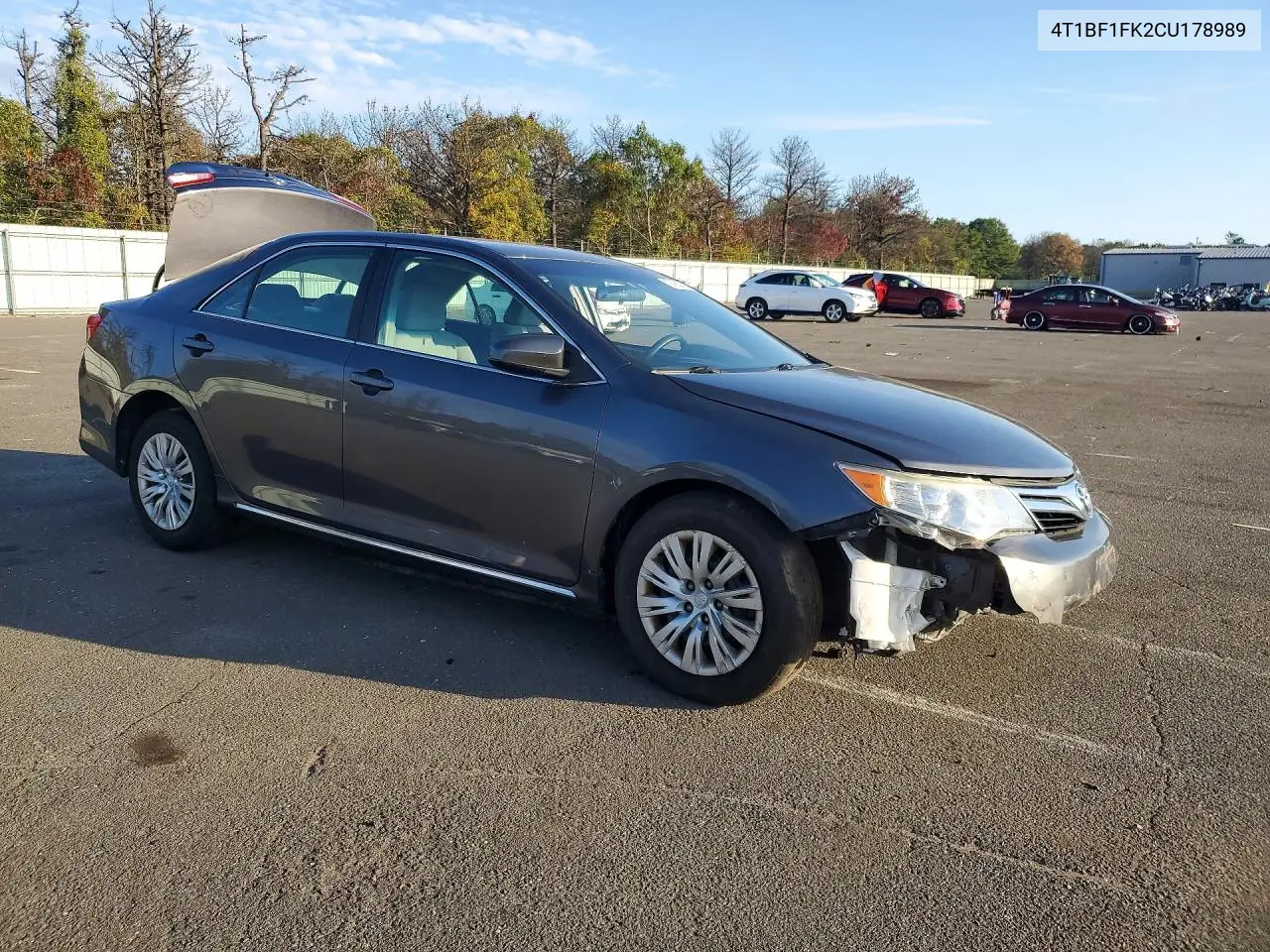 2012 TOYOTA CAMRY VIN 4T1BF1FK2CU178989 — фото 4