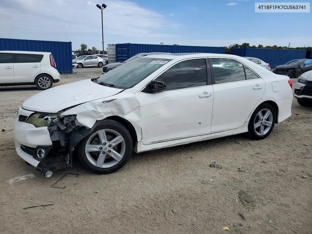 TOYOTA CAMRY 2012, VIN 4T1BF1FK7CU563741