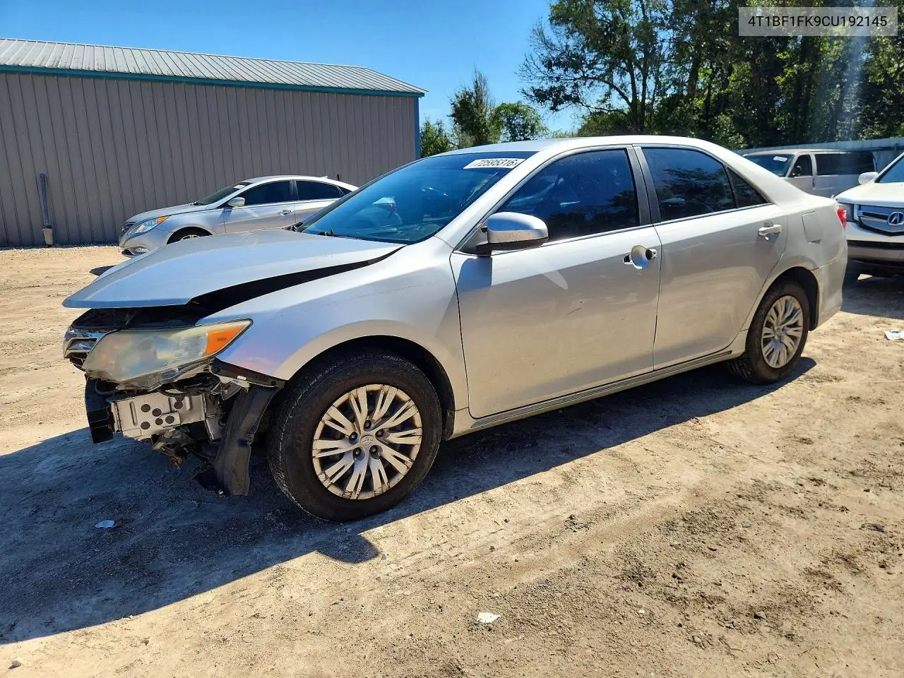 TOYOTA CAMRY 2012, VIN 4T1BF1FK9CU192145