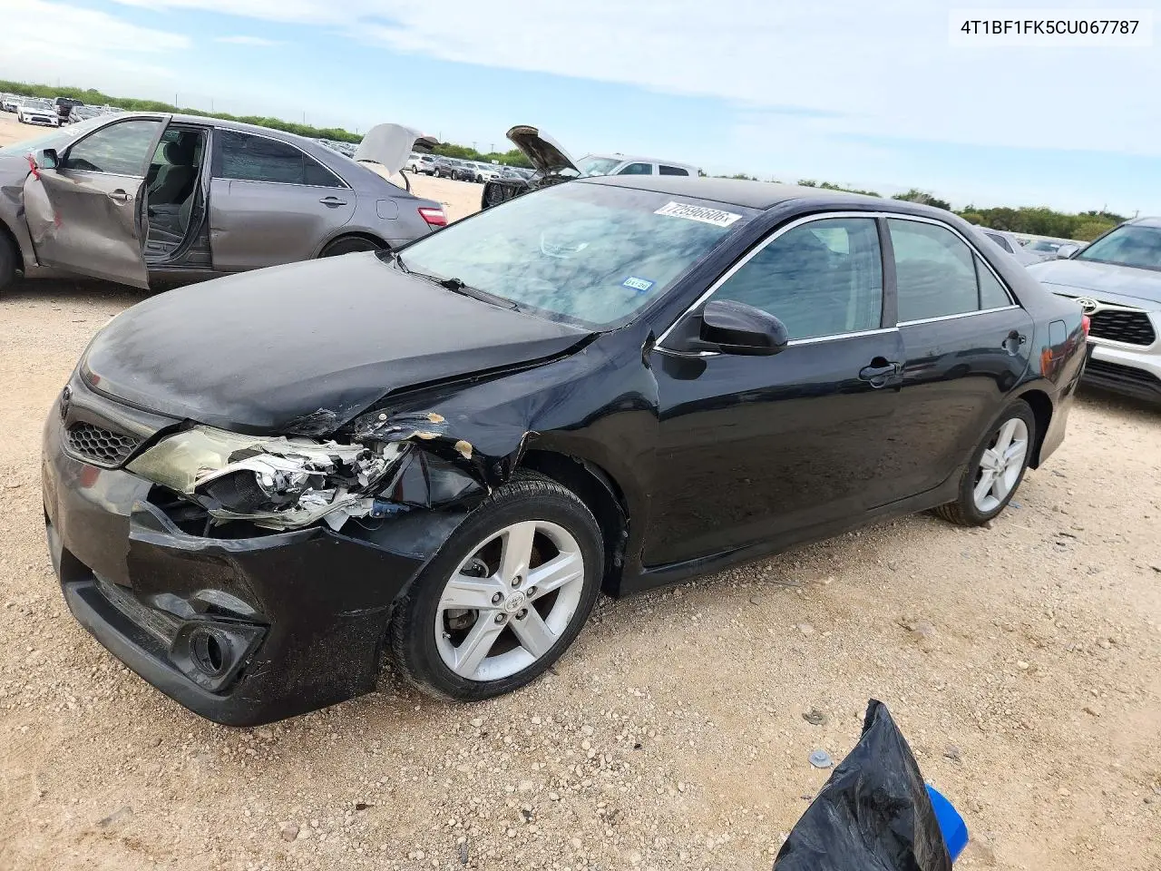 TOYOTA CAMRY 2012, VIN 4T1BF1FK5CU067787