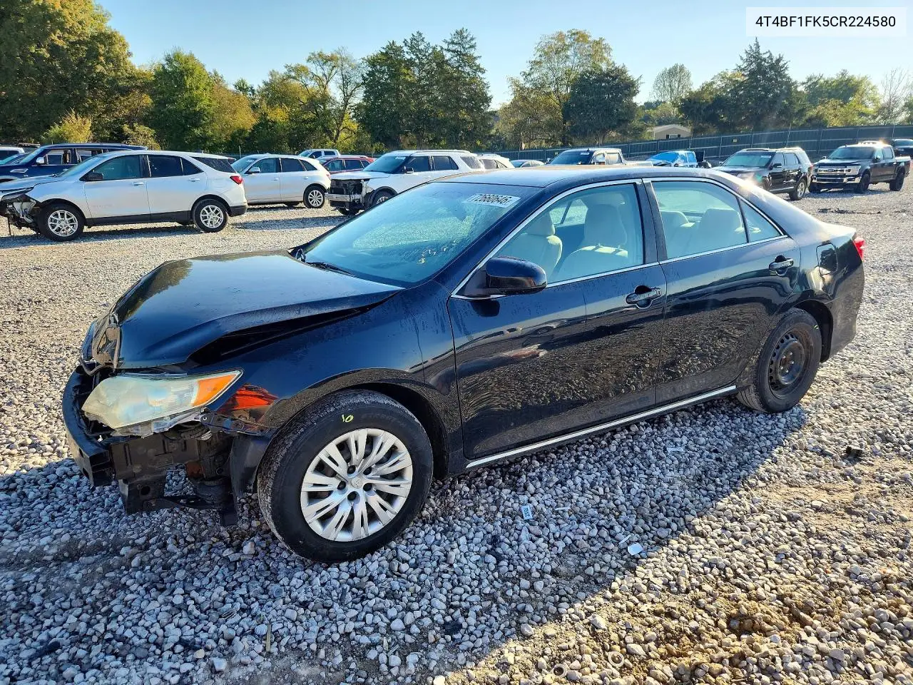 TOYOTA CAMRY 2012, VIN 4T4BF1FK5CR224580