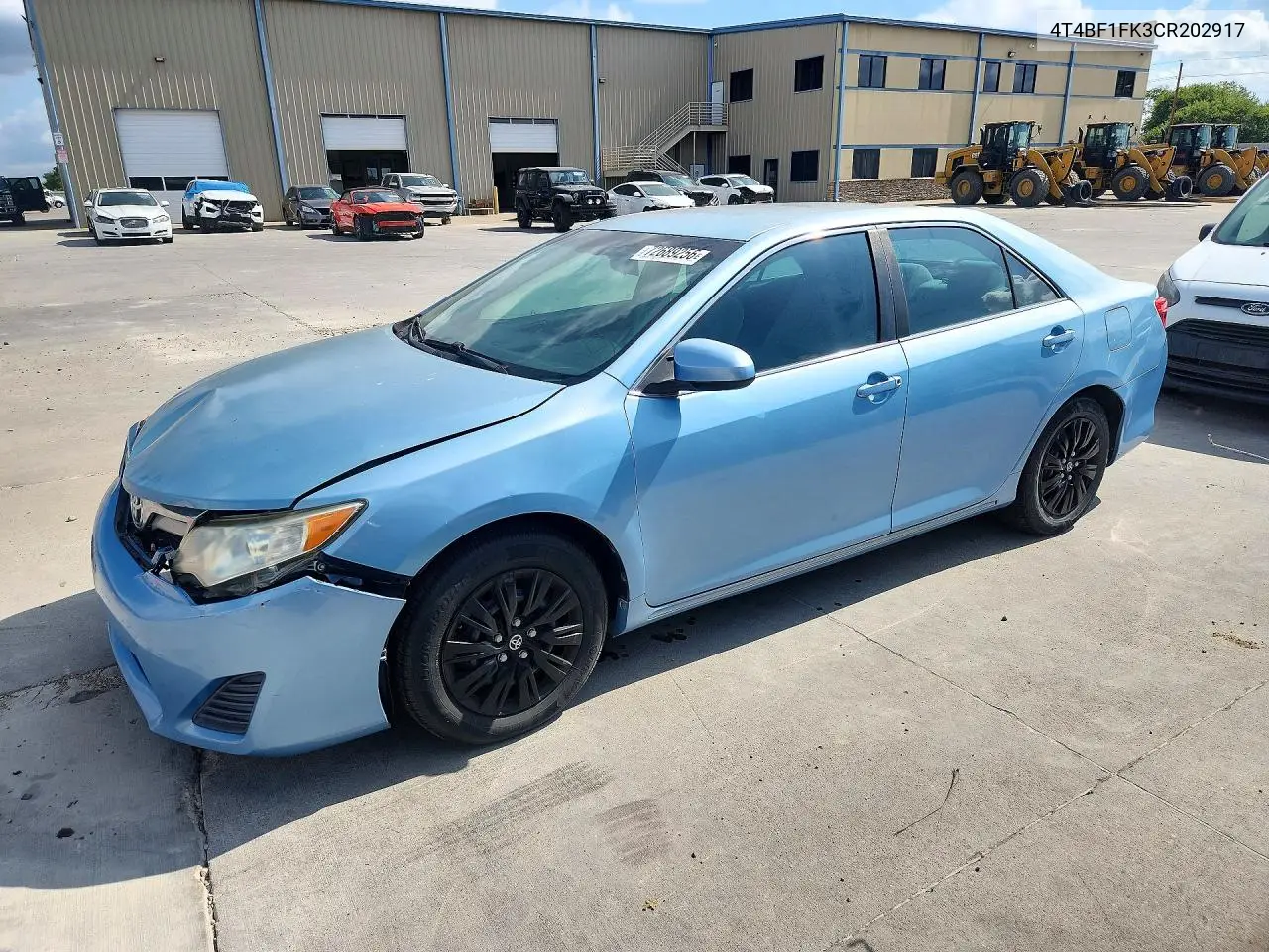 TOYOTA CAMRY 2012, VIN 4T4BF1FK3CR202917