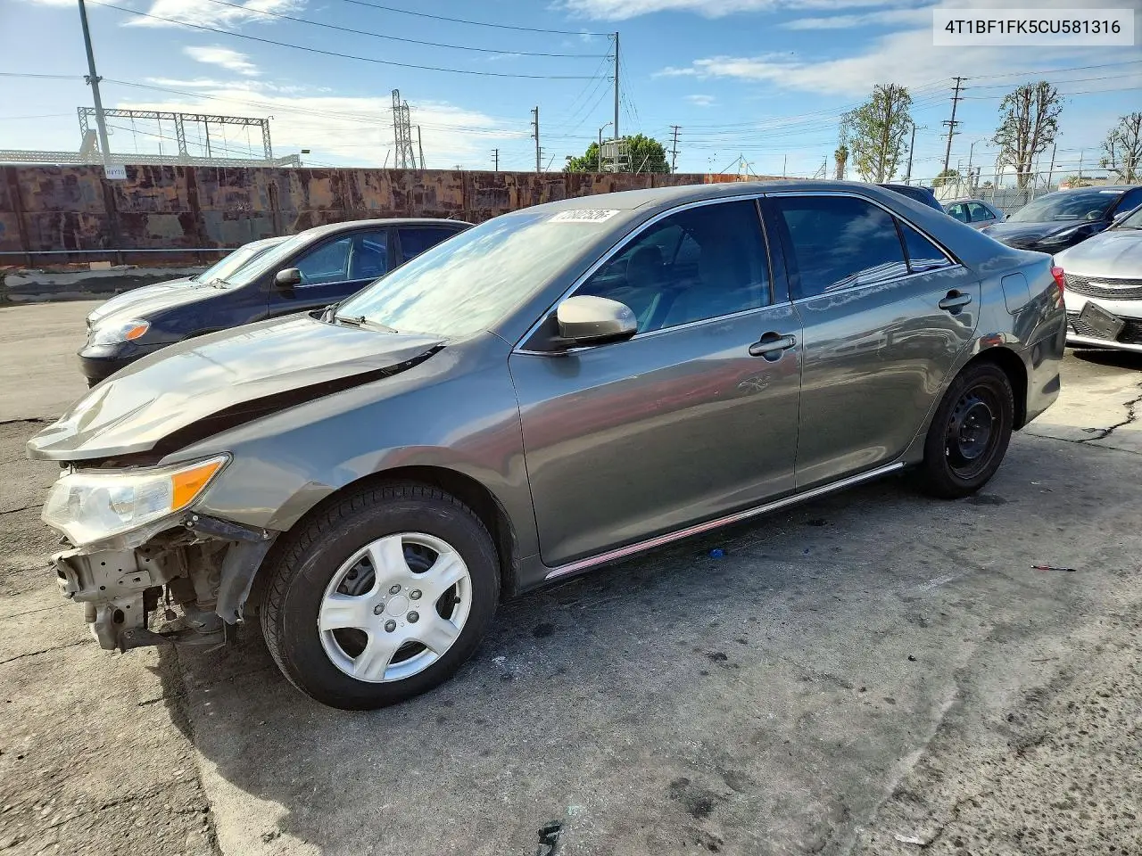 TOYOTA CAMRY 2012, VIN 4T1BF1FK5CU581316