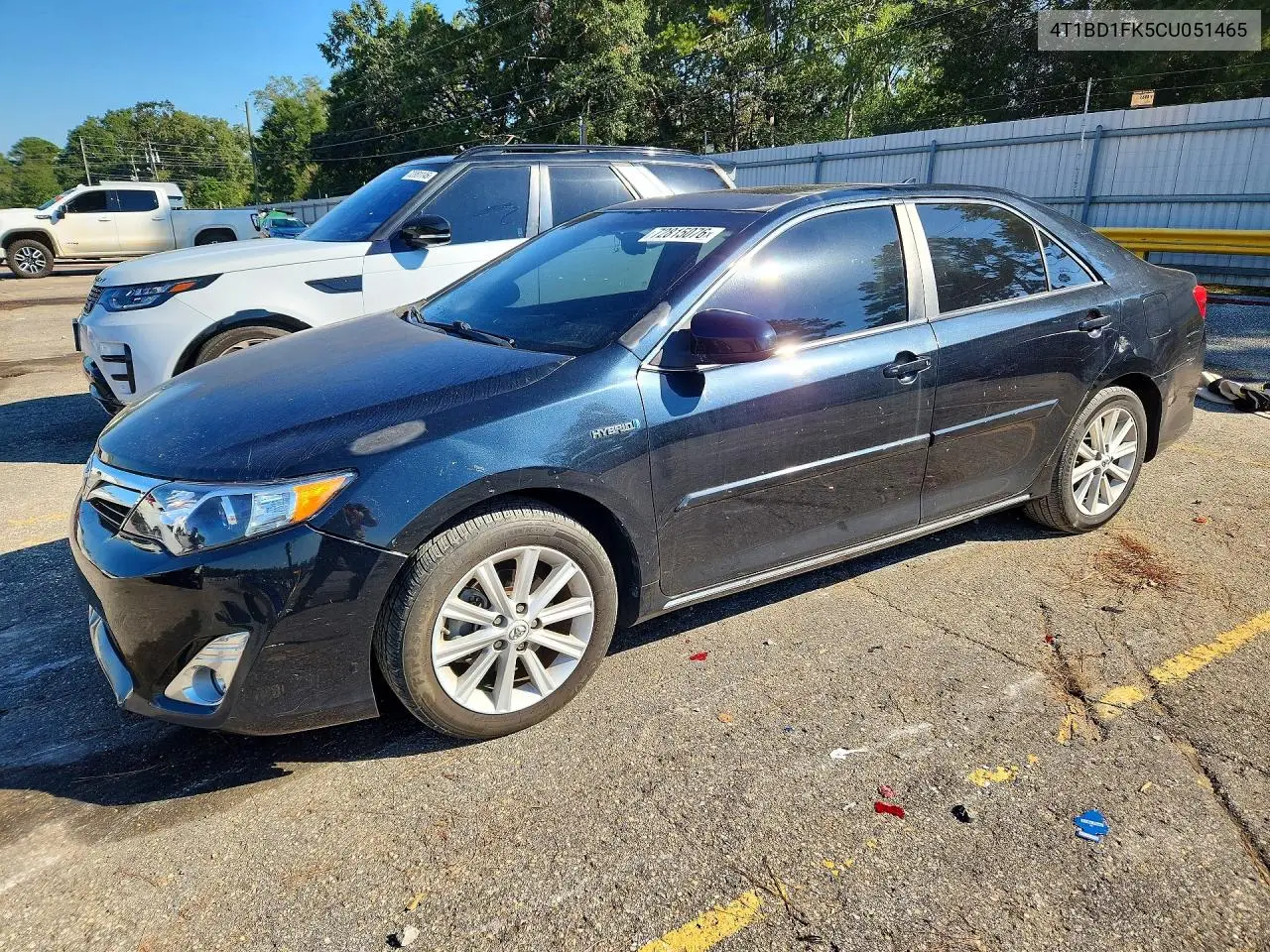 TOYOTA CAMRY 2012, VIN 4T1BD1FK5CU051465