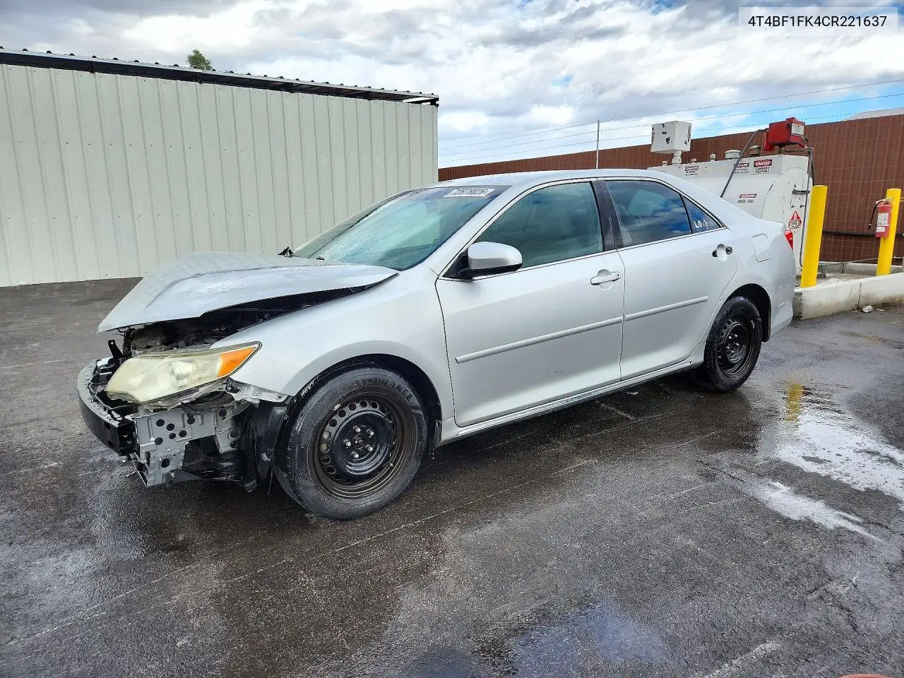 TOYOTA CAMRY 2012, VIN 4T4BF1FK4CR221637