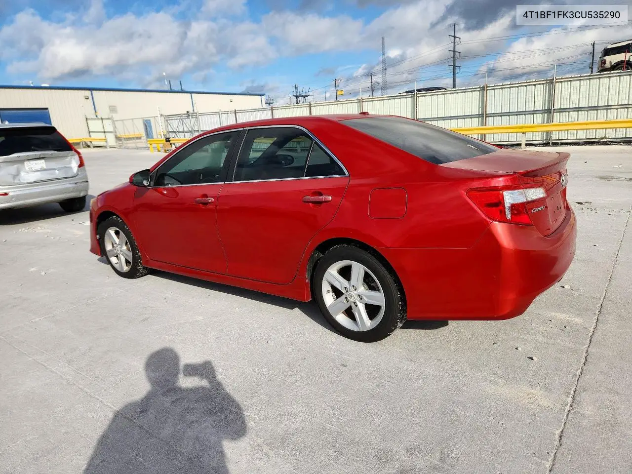 2012 TOYOTA CAMRY VIN 4T1BF1FK3CU535290 — фото 2