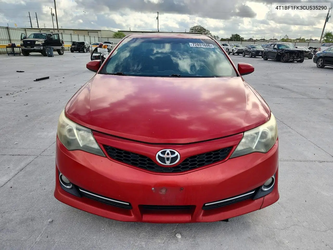 2012 TOYOTA CAMRY VIN 4T1BF1FK3CU535290 — фото 5