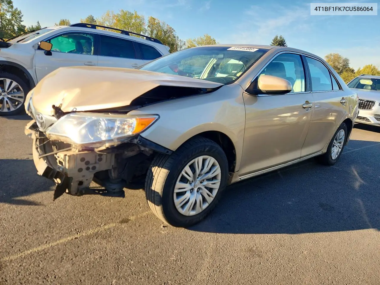 TOYOTA CAMRY 2012, VIN 4T1BF1FK7CU586064