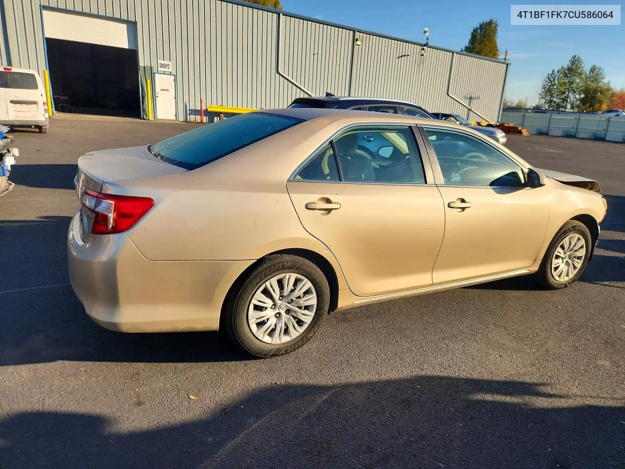 2012 TOYOTA CAMRY VIN 4T1BF1FK7CU586064 — фото 3