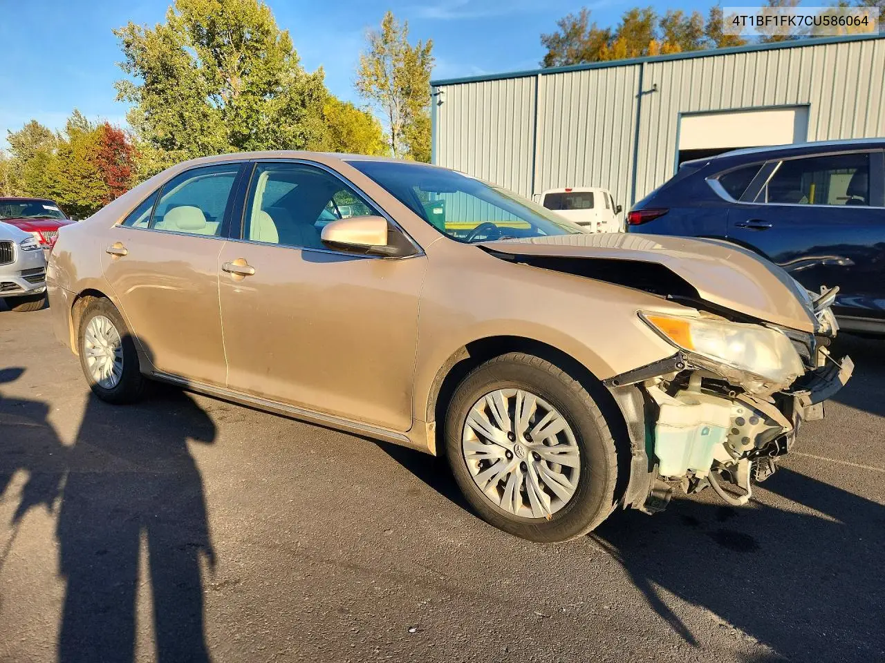 2012 TOYOTA CAMRY VIN 4T1BF1FK7CU586064 — фото 4