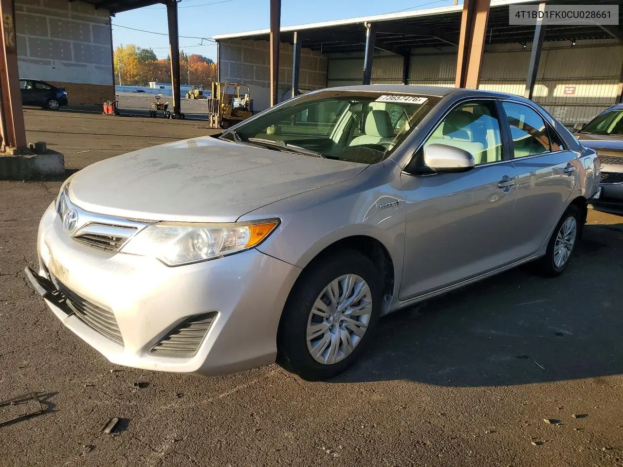 TOYOTA CAMRY 2012, VIN 4T1BD1FK0CU028661