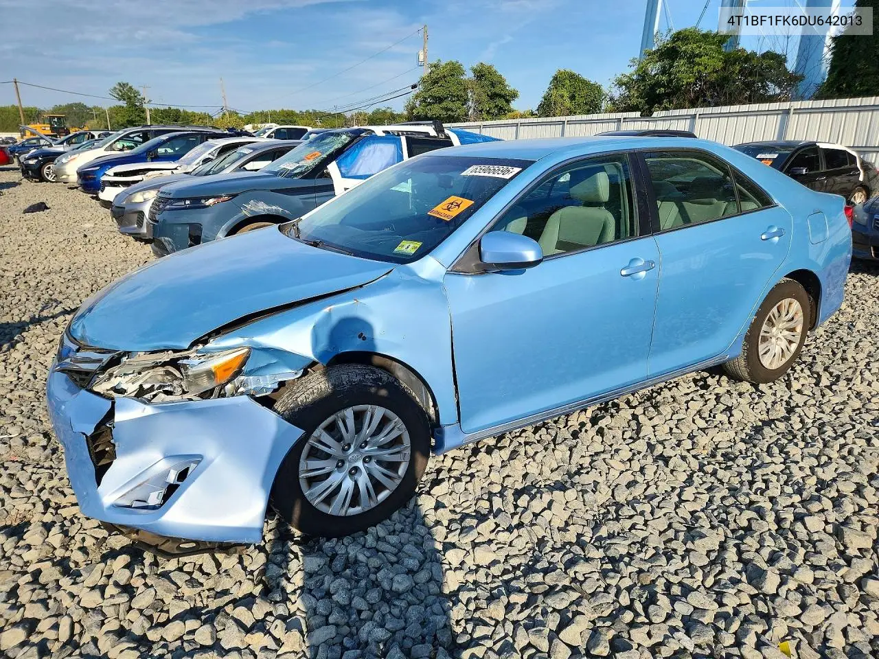 TOYOTA CAMRY 2013, VIN 4T1BF1FK6DU642013