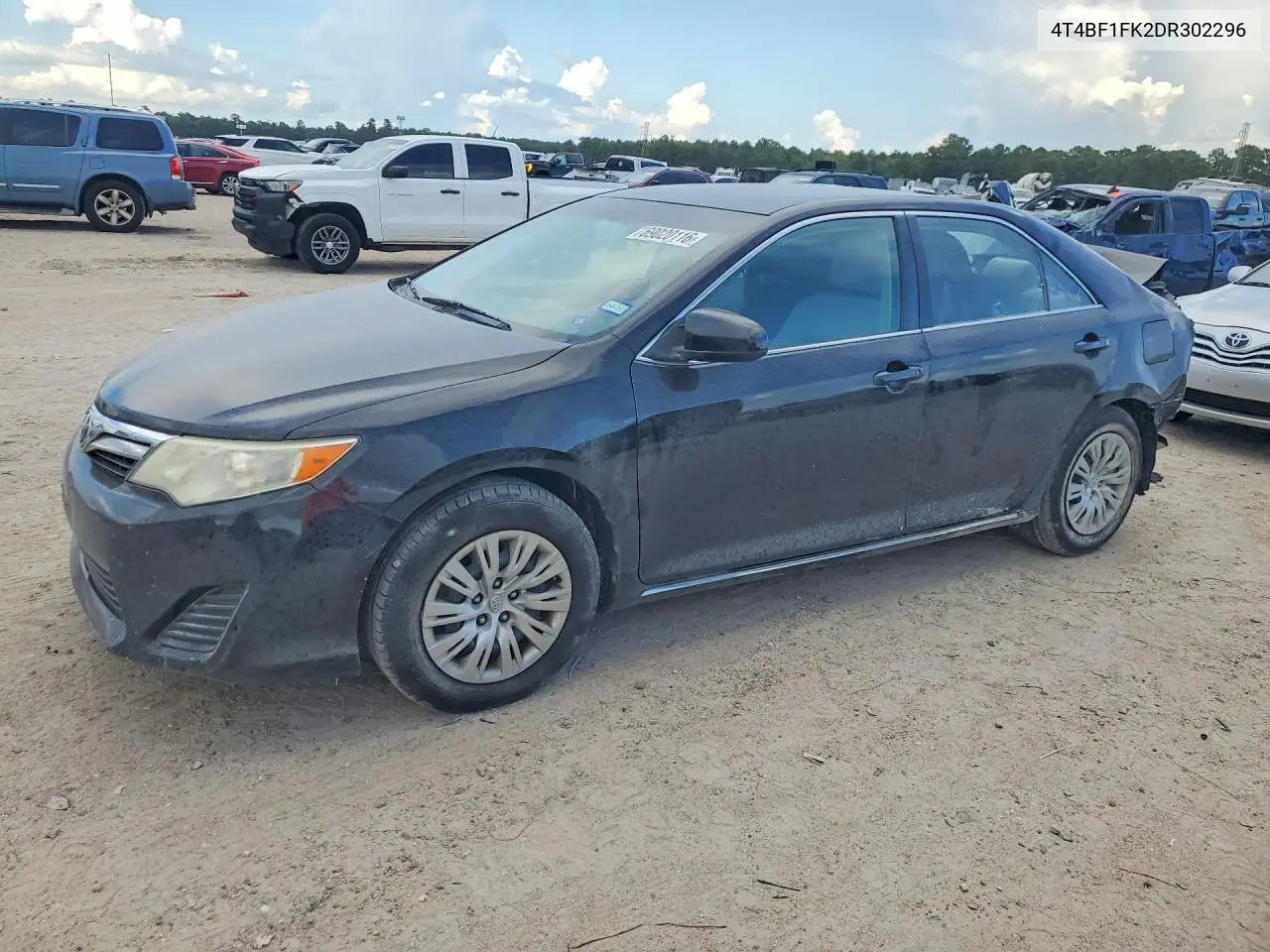 TOYOTA CAMRY 2013, VIN 4T4BF1FK2DR302296