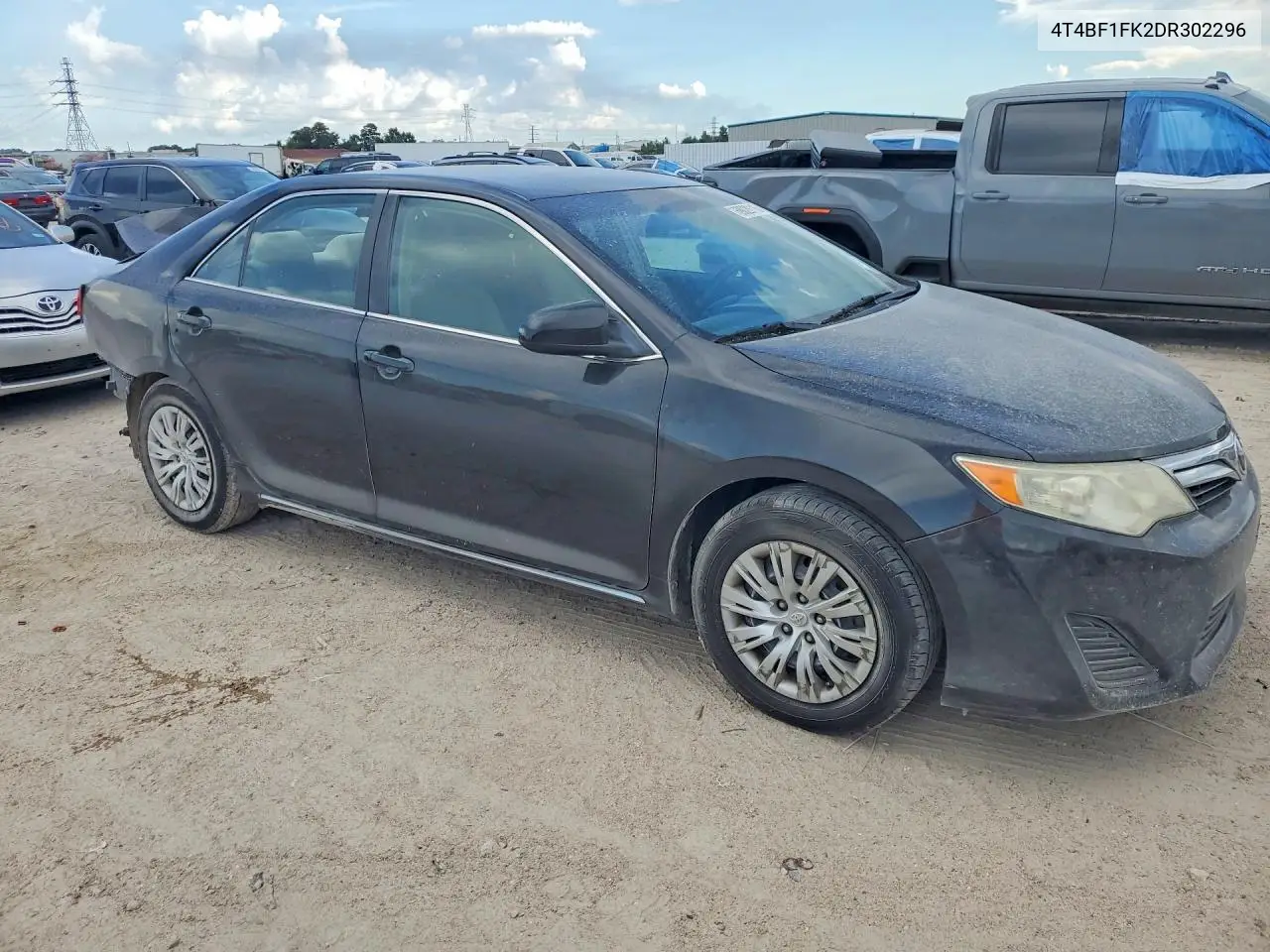 2013 TOYOTA CAMRY VIN 4T4BF1FK2DR302296 — фото 4