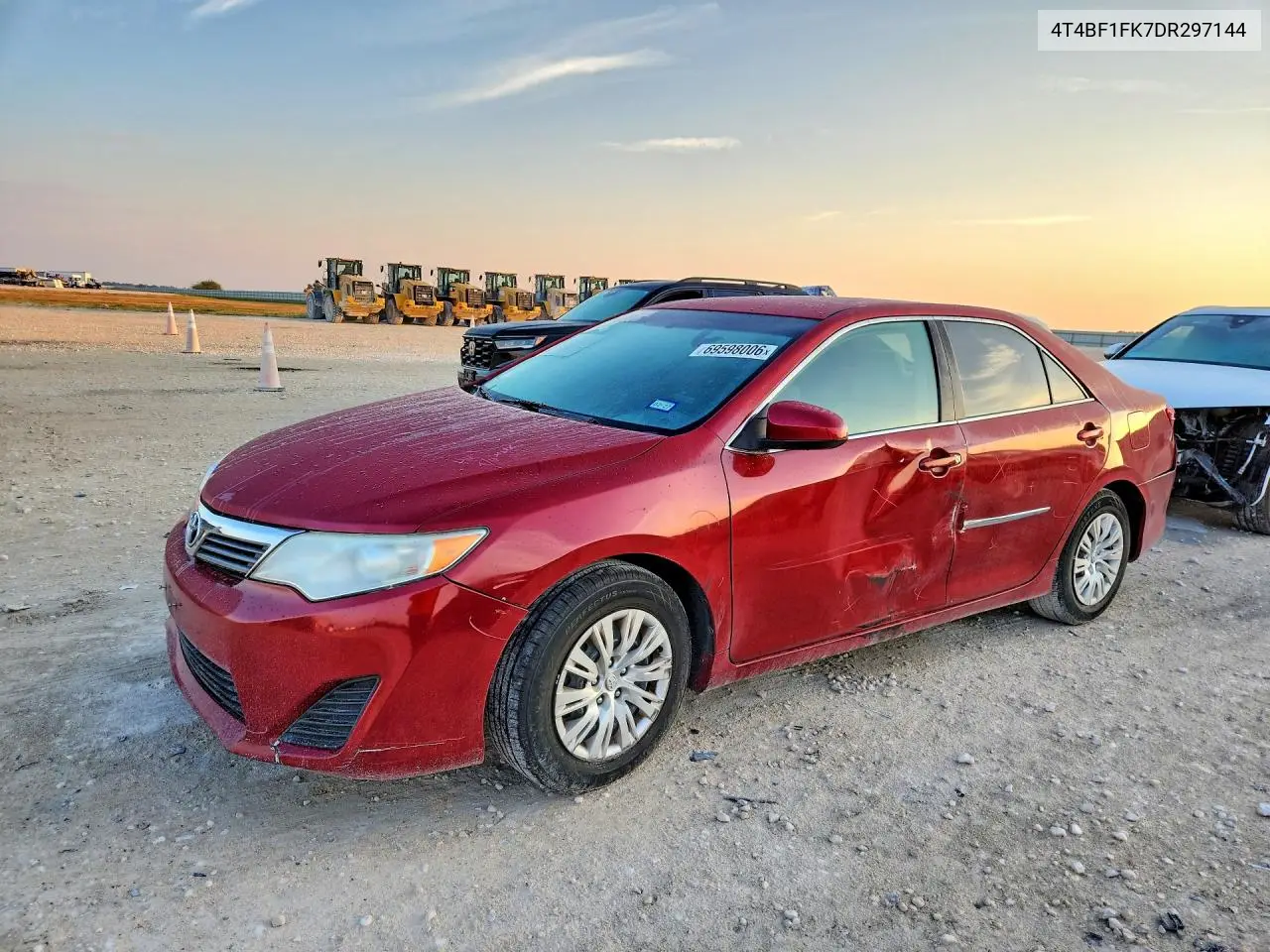 TOYOTA CAMRY 2013, VIN 4T4BF1FK7DR297144