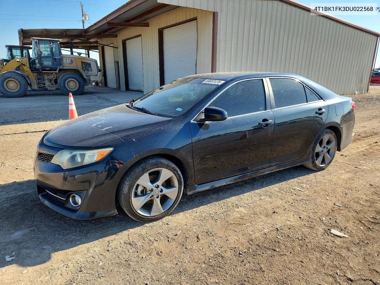 TOYOTA CAMRY 2013, VIN 4T1BK1FK3DU022568