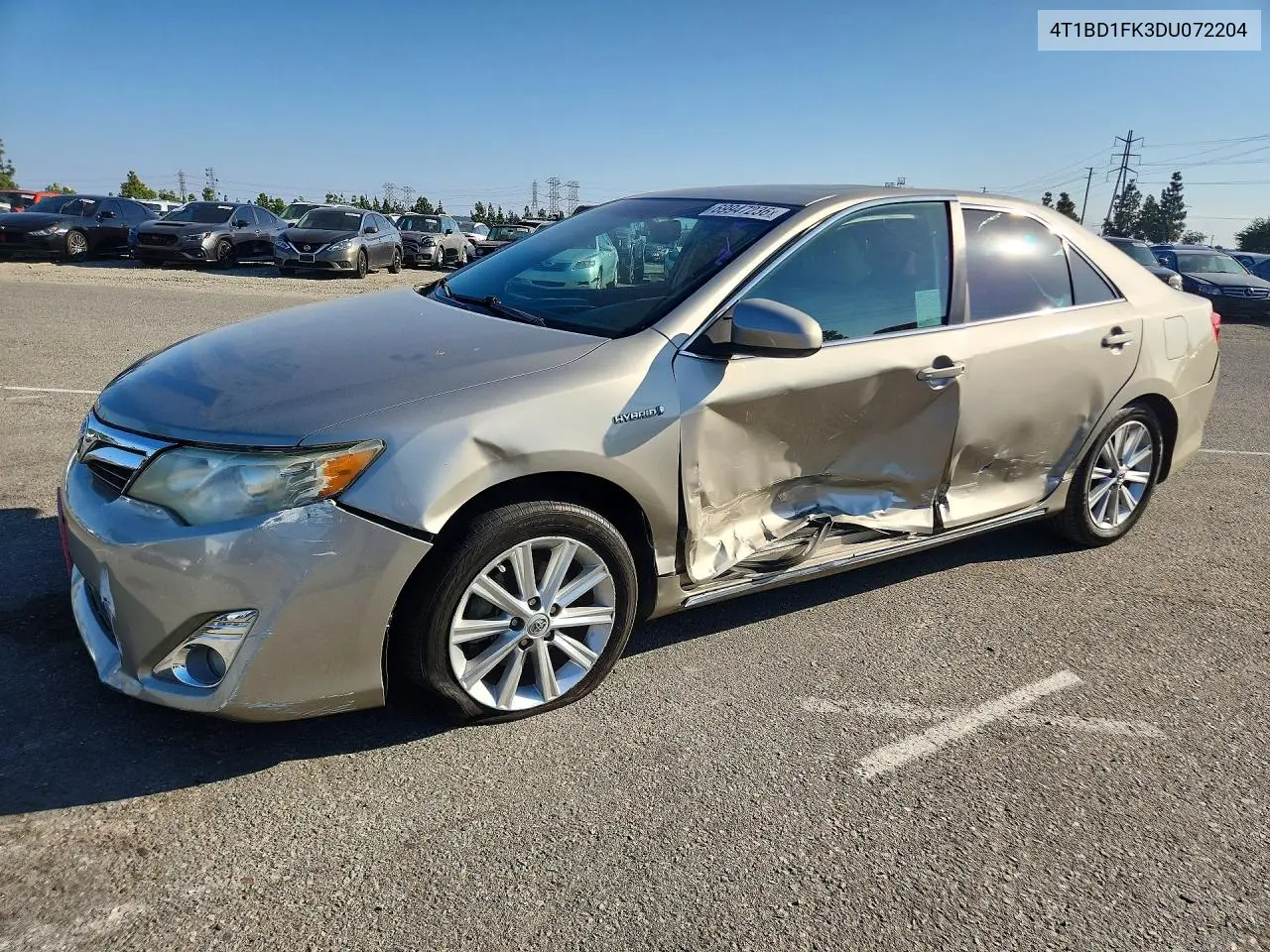 TOYOTA CAMRY 2013, VIN 4T1BD1FK3DU072204