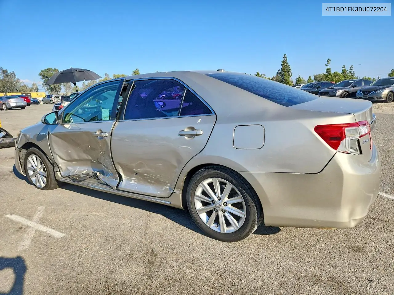 2013 TOYOTA CAMRY VIN 4T1BD1FK3DU072204 — фото 2