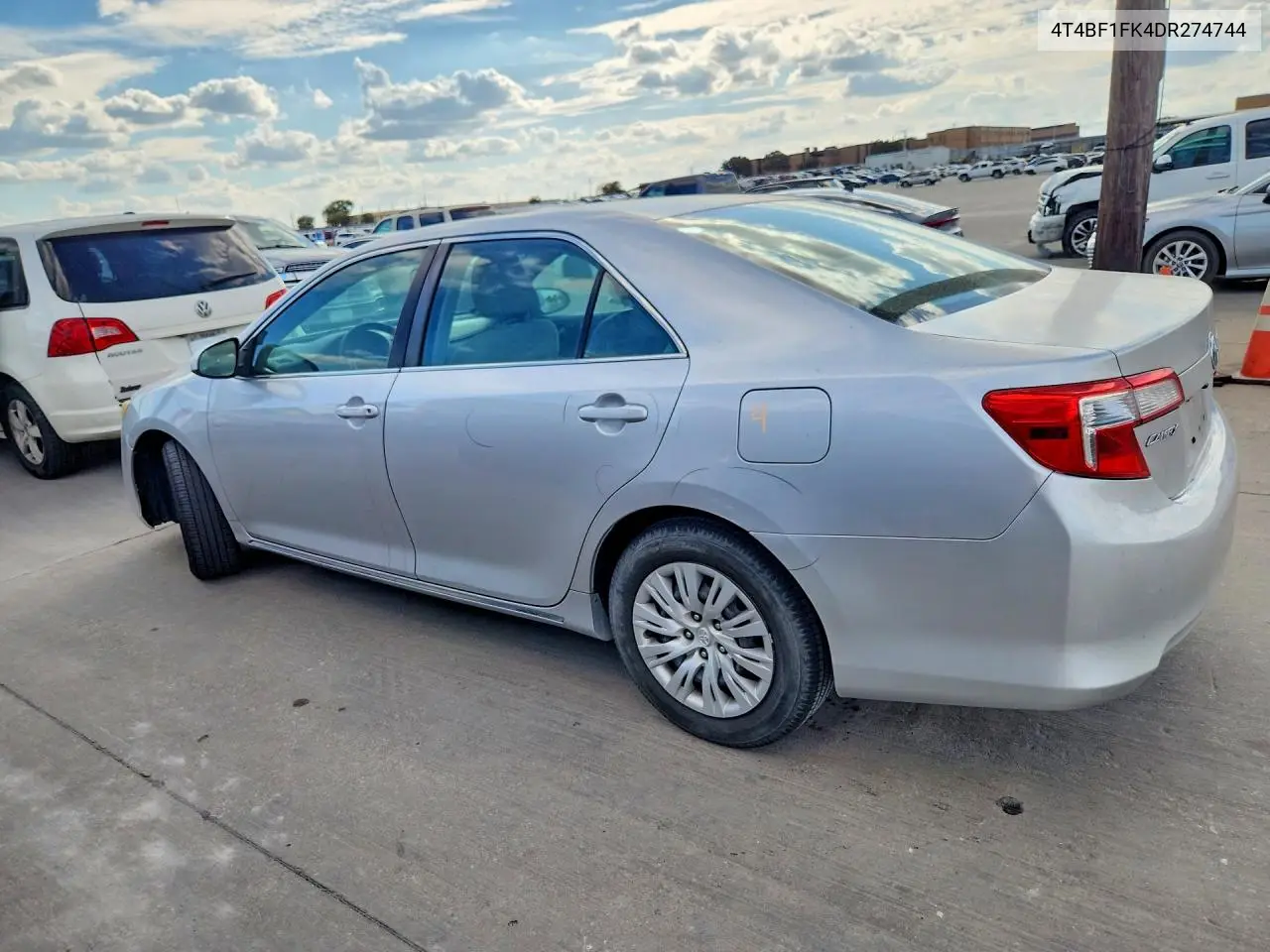 2013 TOYOTA CAMRY VIN 4T4BF1FK4DR274744 — фото 2
