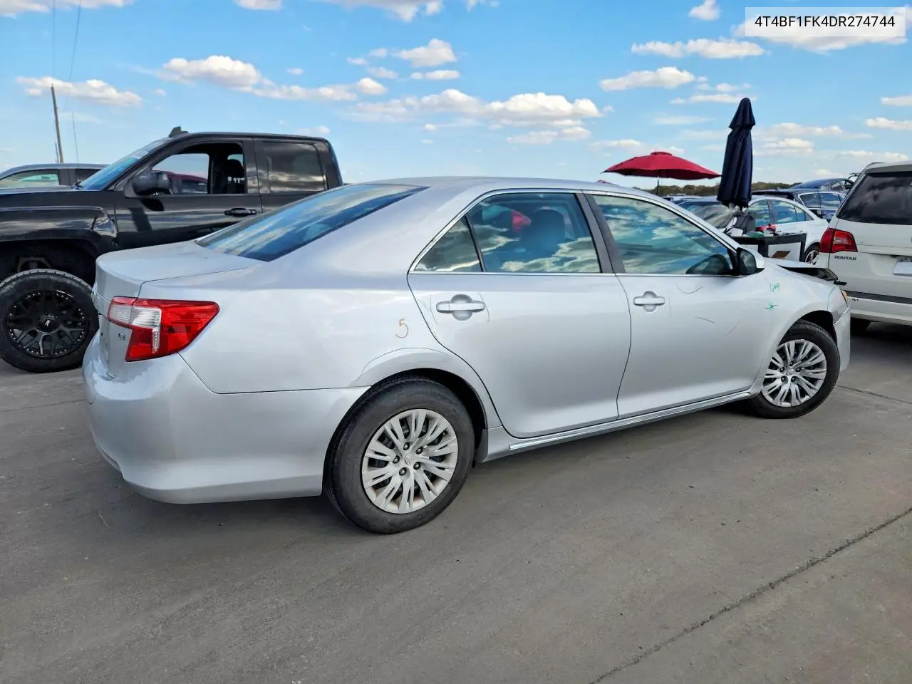 2013 TOYOTA CAMRY VIN 4T4BF1FK4DR274744 — фото 3