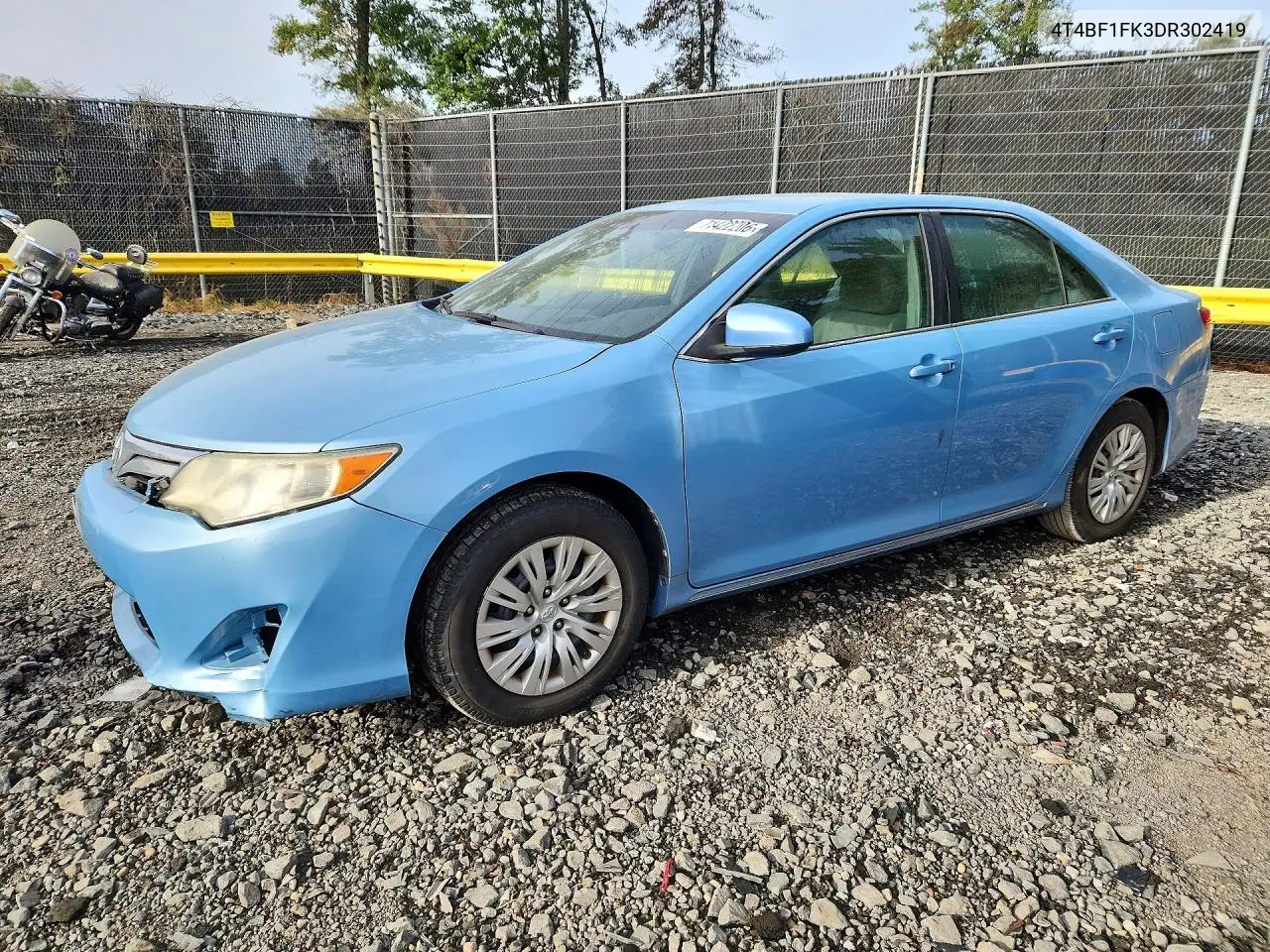 TOYOTA CAMRY 2013, VIN 4T4BF1FK3DR302419