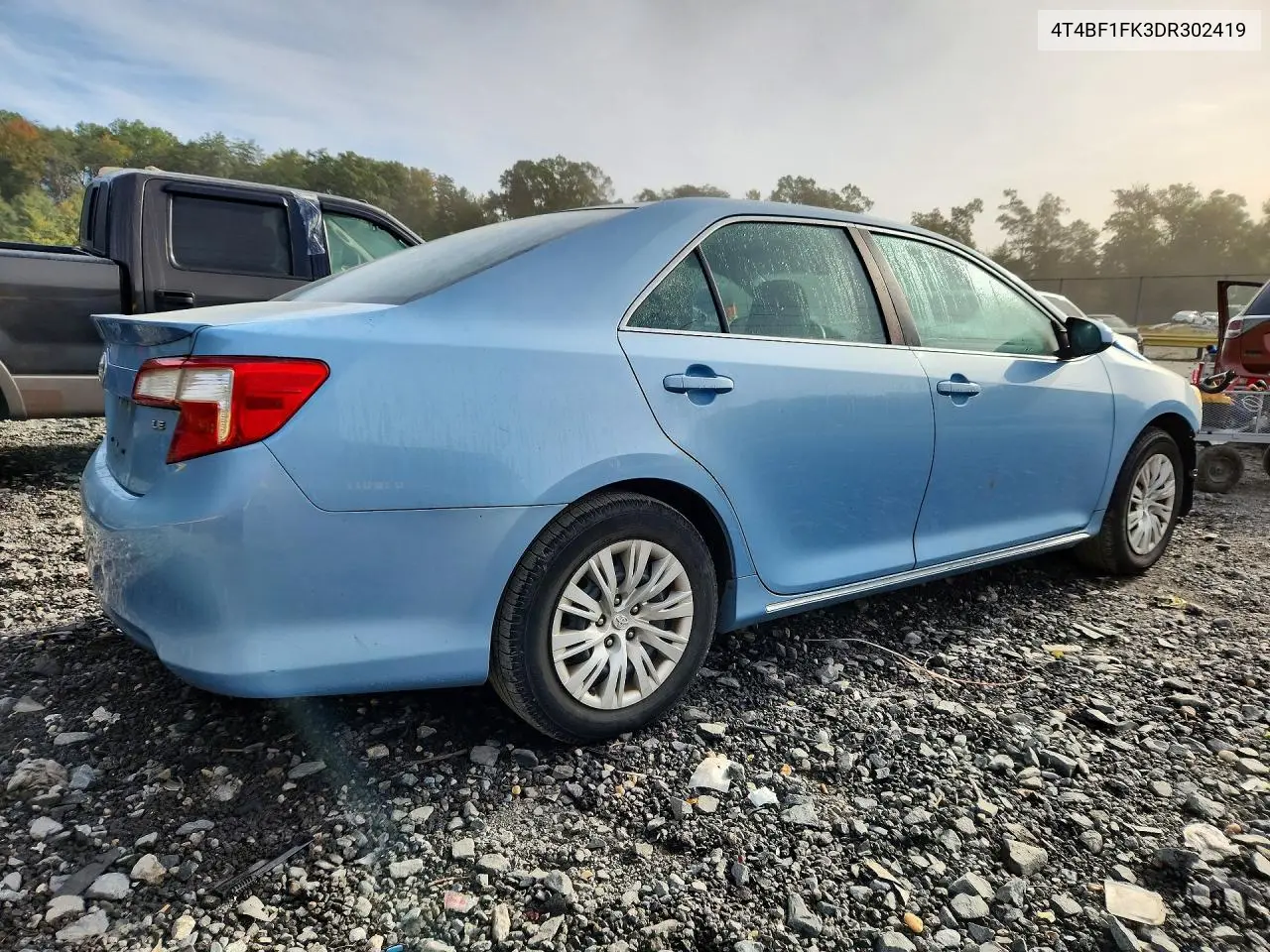 2013 TOYOTA CAMRY VIN 4T4BF1FK3DR302419 — фото 3