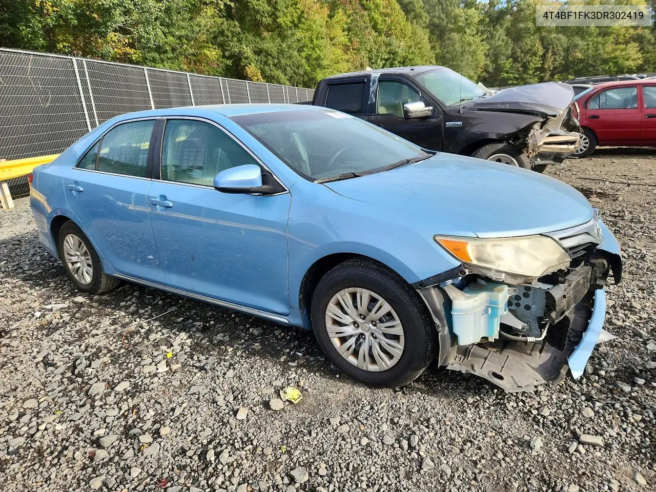 2013 TOYOTA CAMRY VIN 4T4BF1FK3DR302419 — фото 4