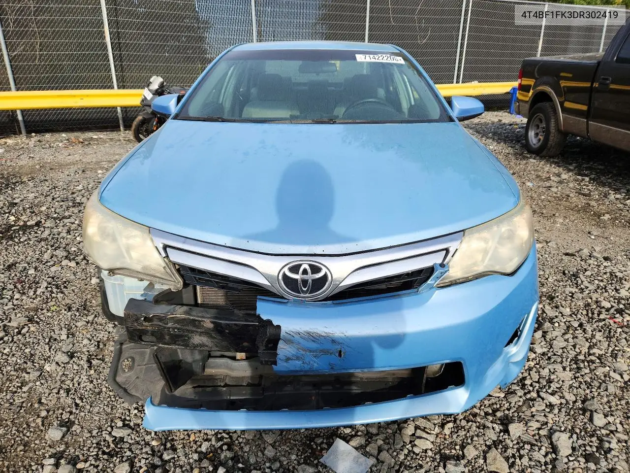 2013 TOYOTA CAMRY VIN 4T4BF1FK3DR302419 — фото 5