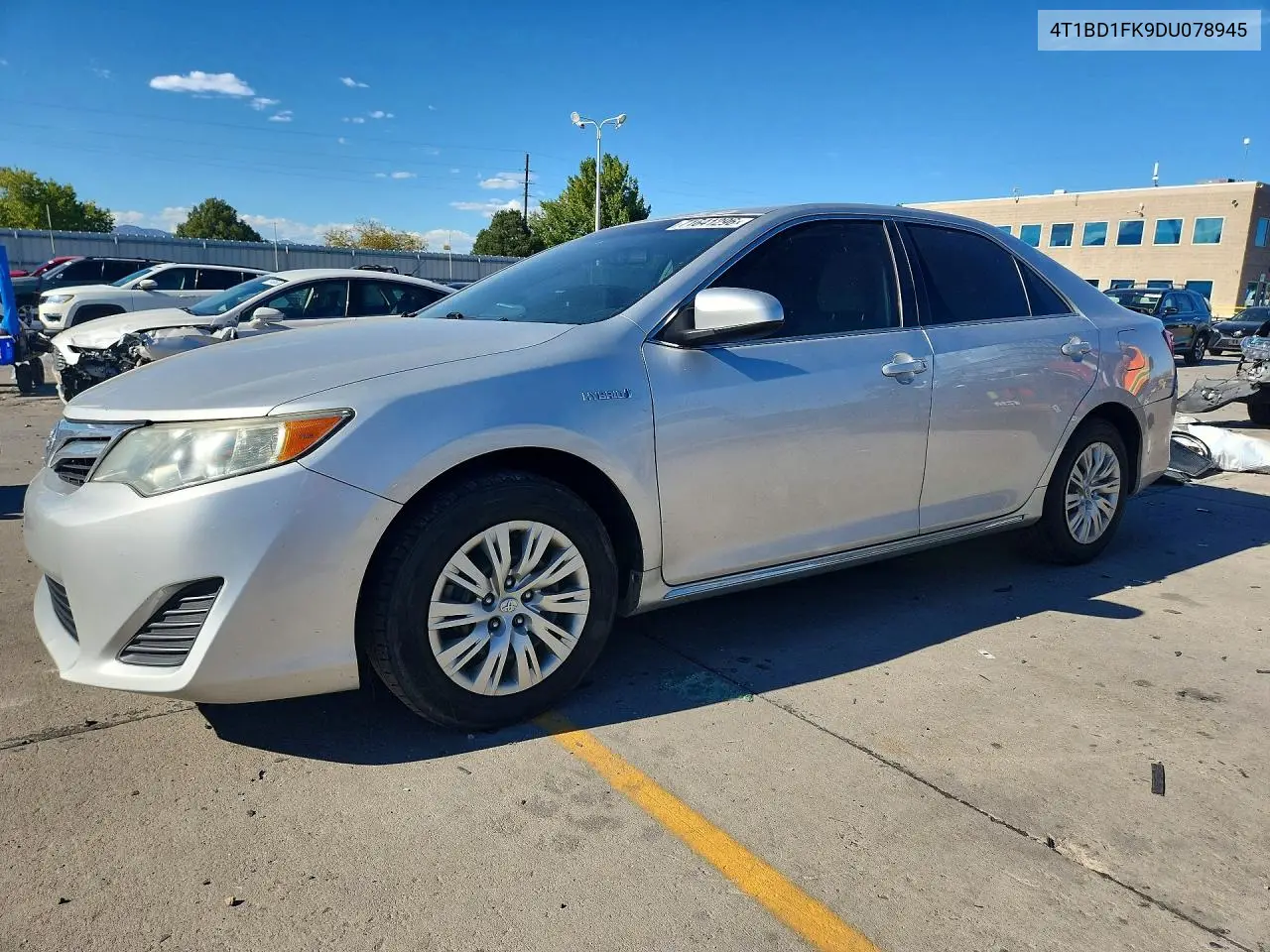 TOYOTA CAMRY 2013, VIN 4T1BD1FK9DU078945