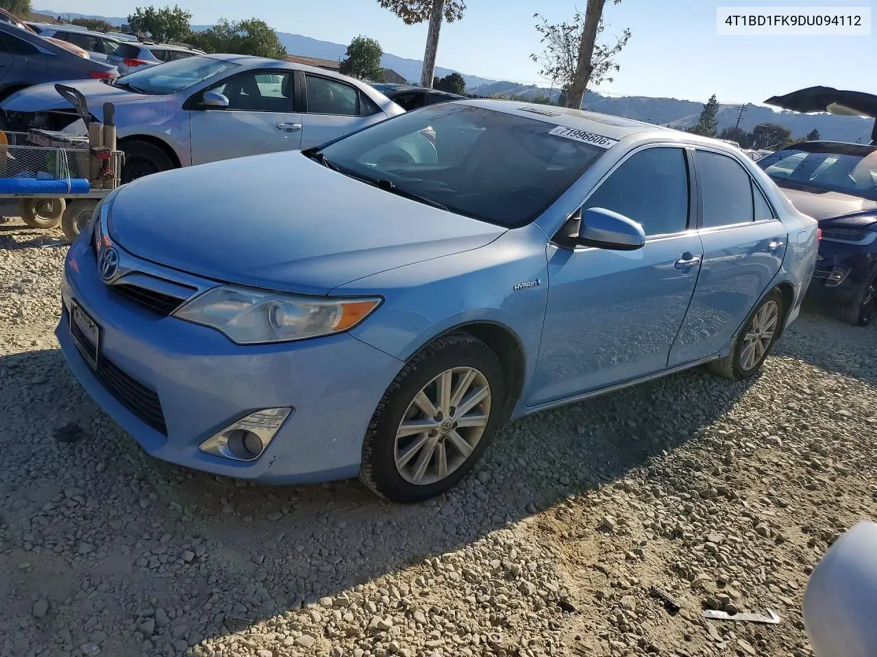 TOYOTA CAMRY 2013, VIN 4T1BD1FK9DU094112