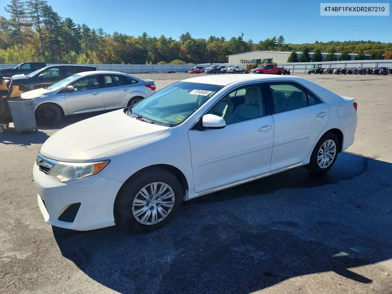 TOYOTA CAMRY 2013, VIN 4T4BF1FKXDR287210