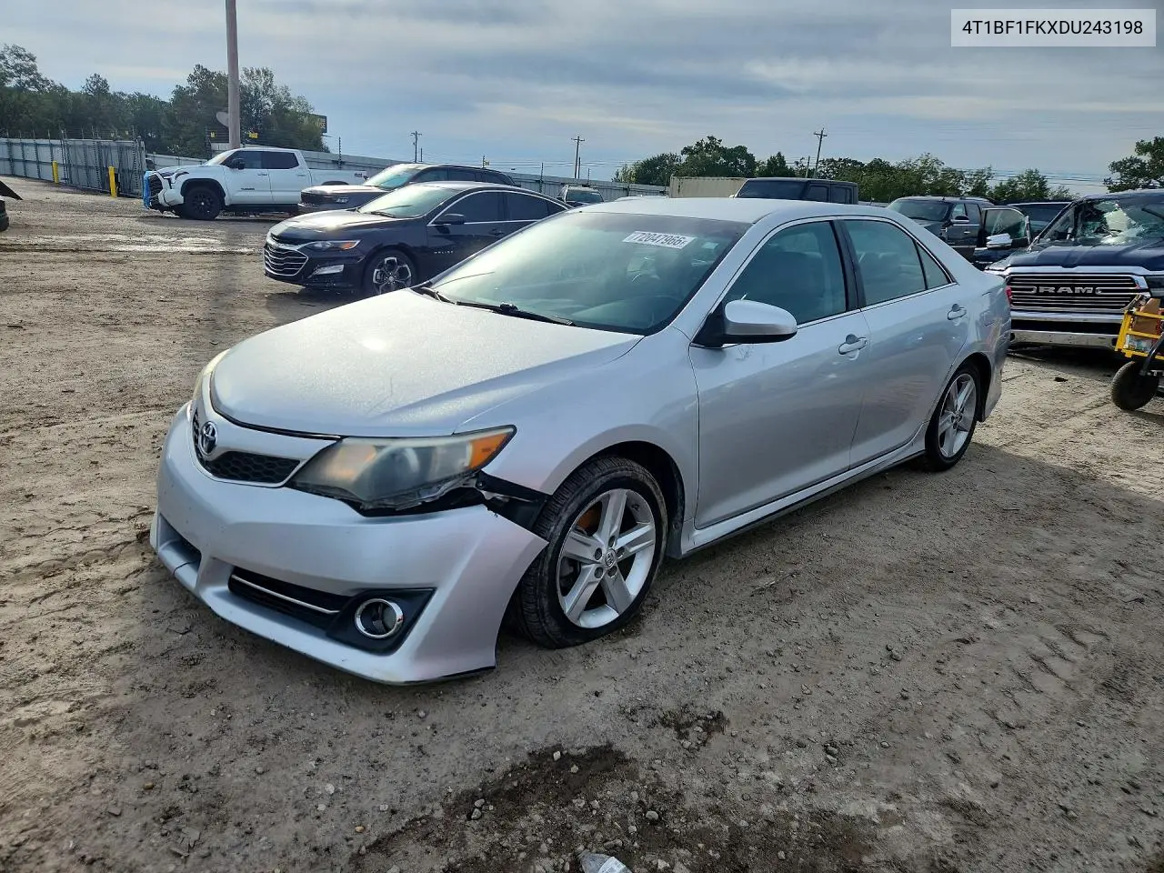 TOYOTA CAMRY 2013, VIN 4T1BF1FKXDU243198