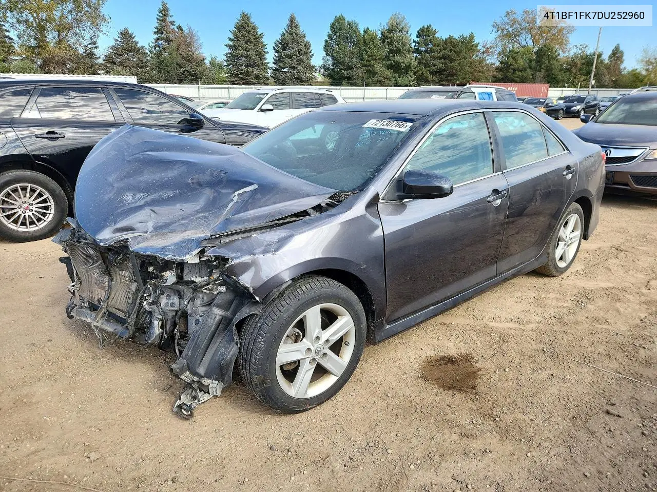 TOYOTA CAMRY 2013, VIN 4T1BF1FK7DU252960