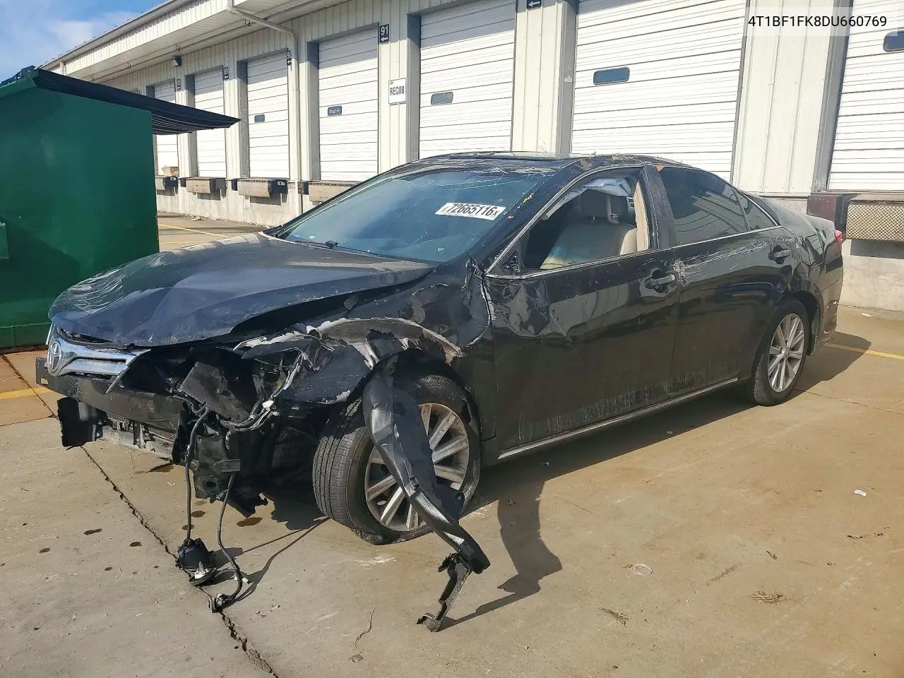TOYOTA CAMRY 2013, VIN 4T1BF1FK8DU660769