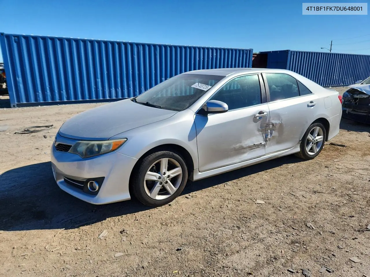 TOYOTA CAMRY 2013, VIN 4T1BF1FK7DU648001